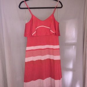 NWT Cynthia Steffe pink striped maxi dress